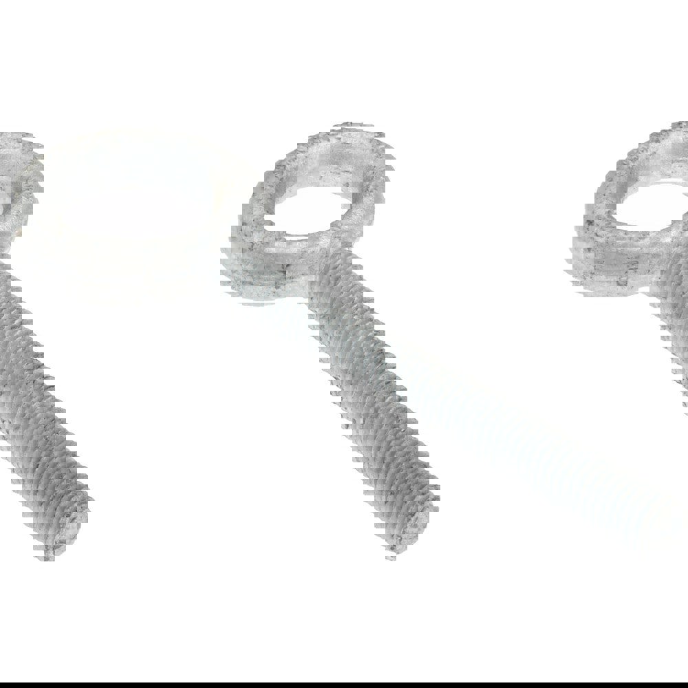 Fixed Lifting Eye Bolt: Without Shoulder, 2,600 lb Capacity, 1/2-13 Thread, Grade C-1035 Steel